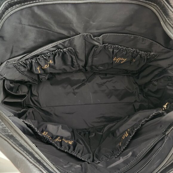 Rebecca Minkoff Black Knocked Up Black Nylon/Leather Diaper Bag with gold hardwa - Picture 12 of 12
